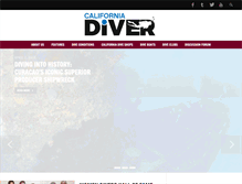 Tablet Screenshot of californiadiver.com